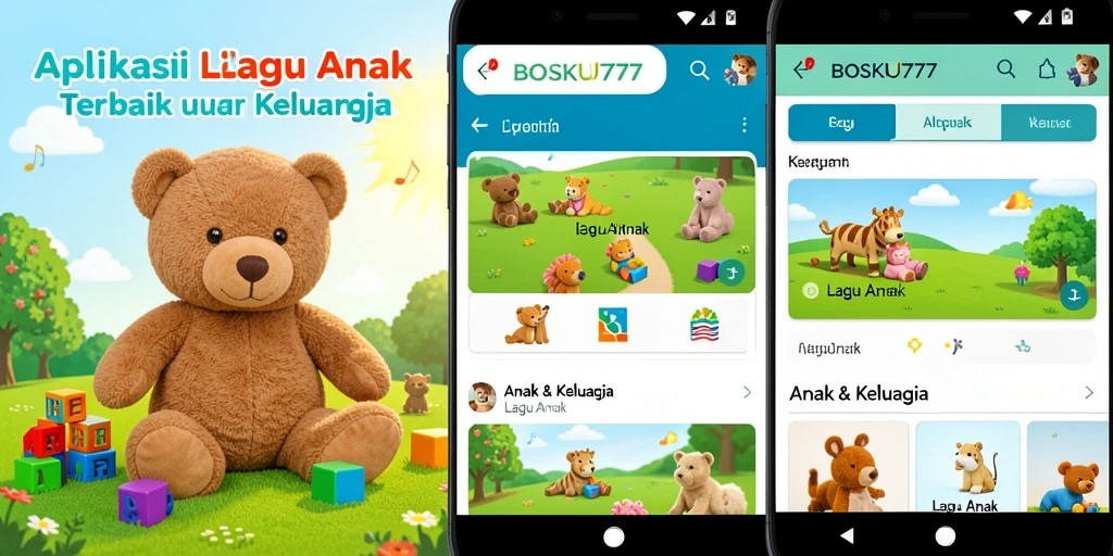Tampilan antarmuka BOSKU777 yang ceria dan interaktif untuk anak-anak.
