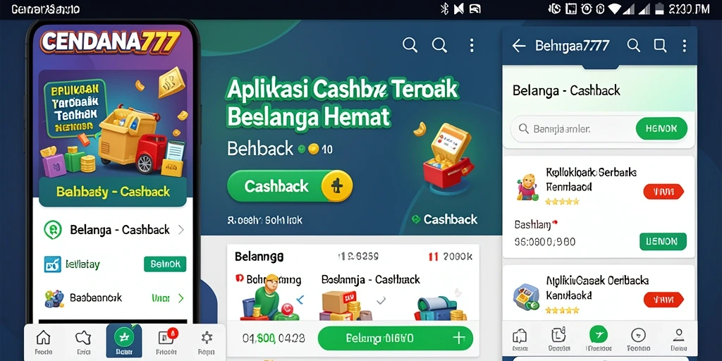 Antarmuka aplikasi CENDANA777 menampilkan fungsi Cashback yang menarik dan mudah digunakan.