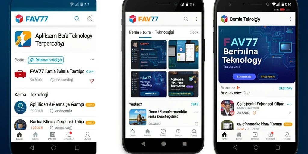Tampilan antarmuka FAV77 yang menarik dan informatif.