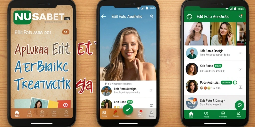 Tampilan antarmuka pengguna NUSABET yang sederhana dan menarik.