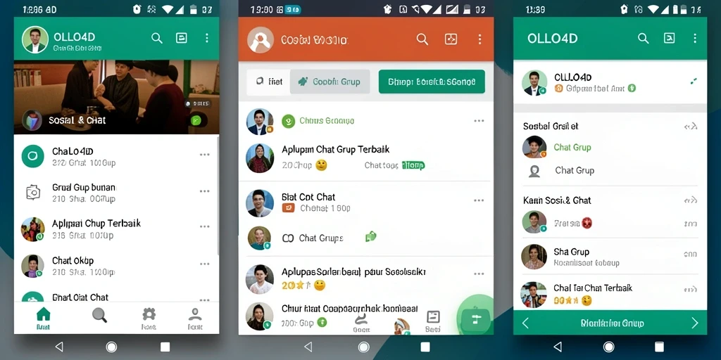 Antarmuka OLLO4D yang menarik untuk chat grup.