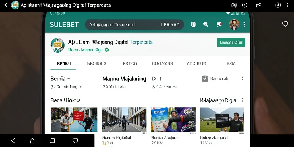 Antarmuka SULEBET menampilkan berita terkini dan menarik.