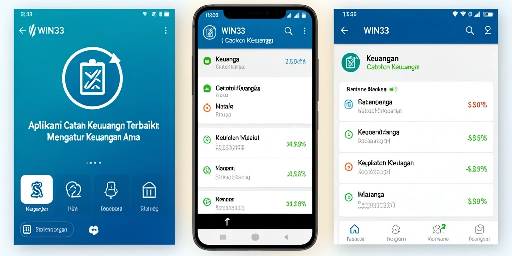Antarmuka pengguna WIN33 untuk Catatan Keuangan yang intuitif dan efisien.