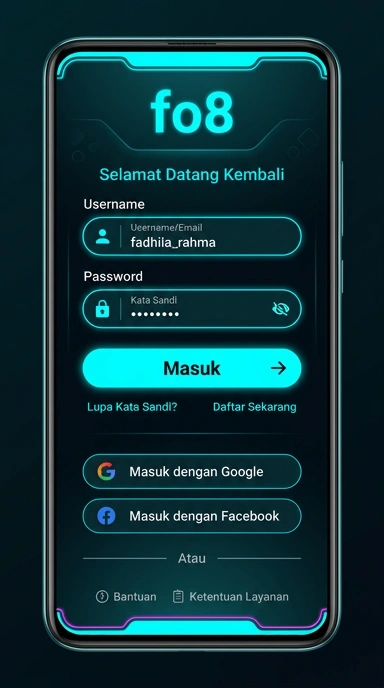 Cara Masuk Akun fo8 untuk Pengguna Android